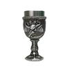 Gothic Style Insulated Metal Wine Cup Feature Durable Nonrust Steel Construction And Ergonomic Handle