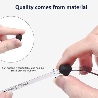 2pár srdce Silikonová protiskluzová rukojeť na brýle Brýle na nohy Držák na ušní háček Držák Příslušenství Držák brýlí