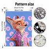 Disney Pearl Painting DIY Zootopia Nick Creative Pearl Style Illustration Pearl Art Painting Pearl Gem Painting, Home Wall Decoration Crafts