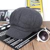 Women Woolen Adjustable Octagonal?Peaked Cap Chic Baseball Hat Gift