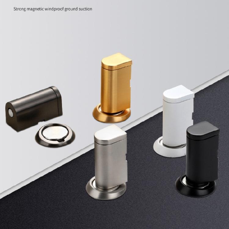 Floor Mounted Door Stop Anticollision Magnetic Door Stoppers Adjustable Bedroom Door Stop Wall Protector Door Accessories