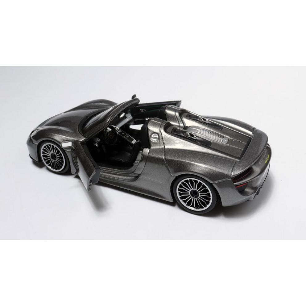 Burago 1:24 Porsche 918 Spyder Diecast Modellauto - Grau