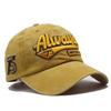 Washed and old letter embroidered cap trendy man personalized street woman sunshade baseball cap