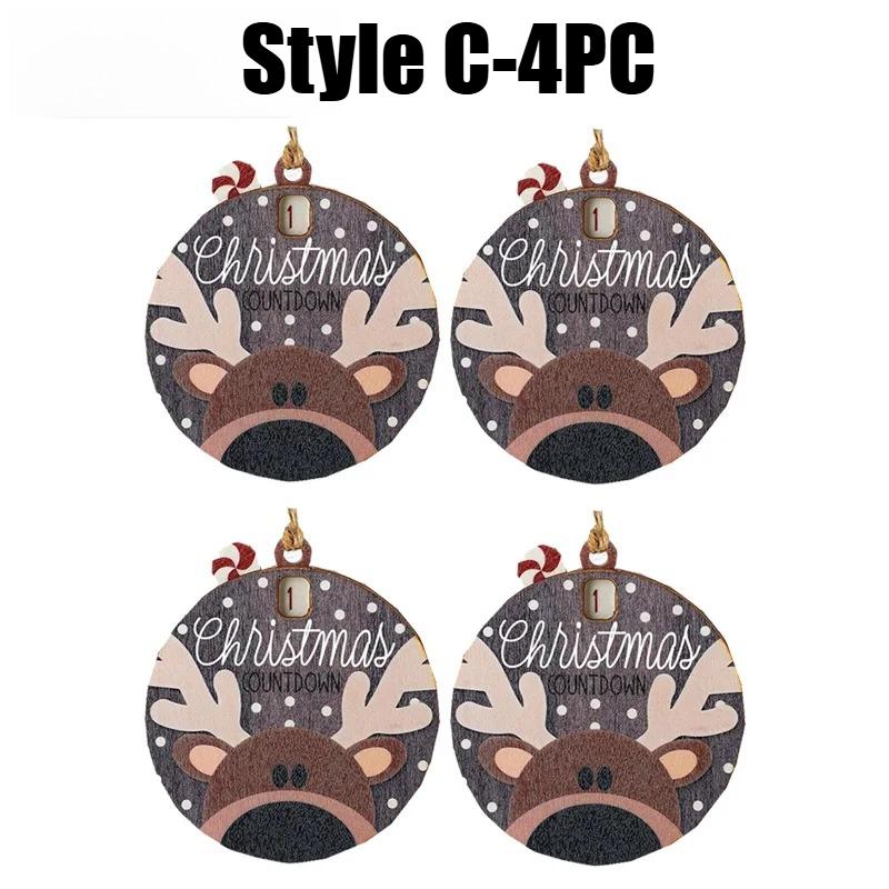 Christmas Countdown Hanging Decoration Reusable Advent Calendar with Sliding Ornaments Festive Holiday Decor for Home