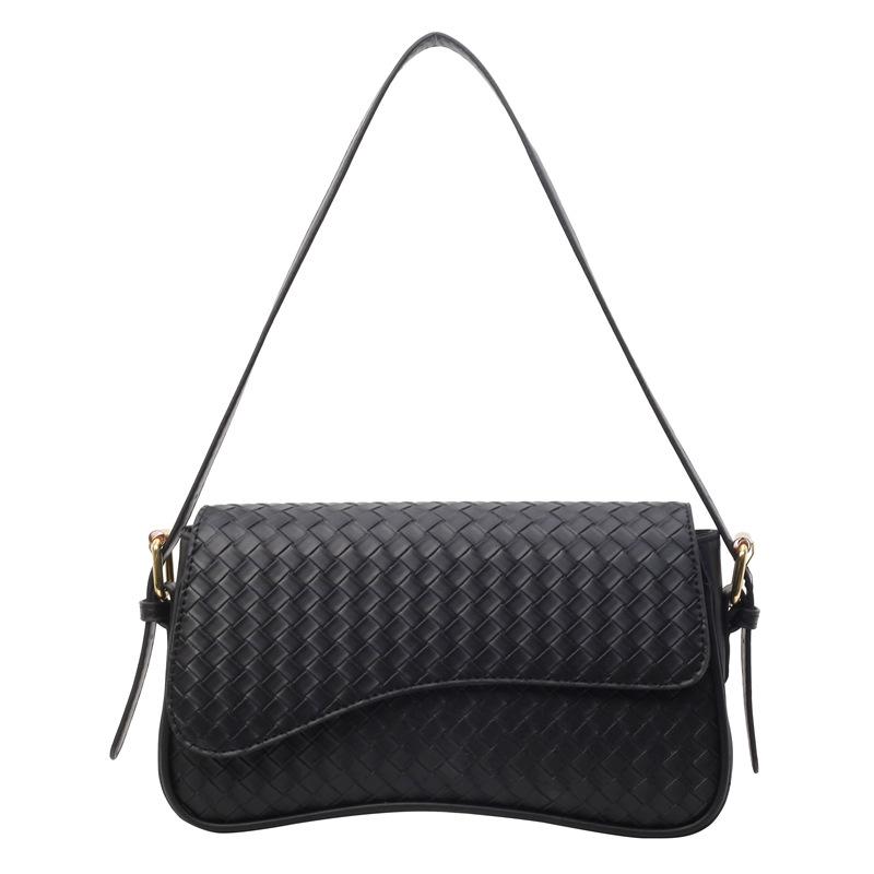 Klappe Magnetschnalle Schulter Umhängetasche Arbeit Pendler Mode Einfache Achselhöhle Kleine Quadratische Tasche Handheld Orgel Damentaschen