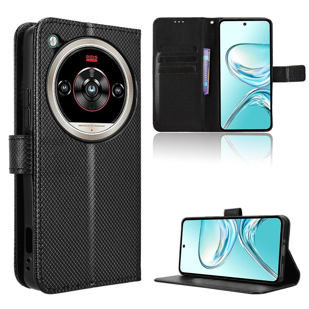 

Чехол-книжка для ZTE nubia Focus 2 Ultra Кожаный чехол [Перекидной Винтажный Кожаный] Кошелек Ударопрочный Прочный Ретро Чехол для Телефона for ZTE nubia Focus 2 Ultra чёрный