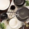 MIKASA Curry and Pasta Plate, Weekend, White, Diameter 23cm X Height 3.8cm, 450ml Capacity, Microwave, Dishwasher, and Oven Safe, T-789414