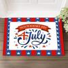 Patriotic 4th of July Independence Day Doormat Welcome Mat Entrance Floor Mat Patriotic Holiday Home Decorations