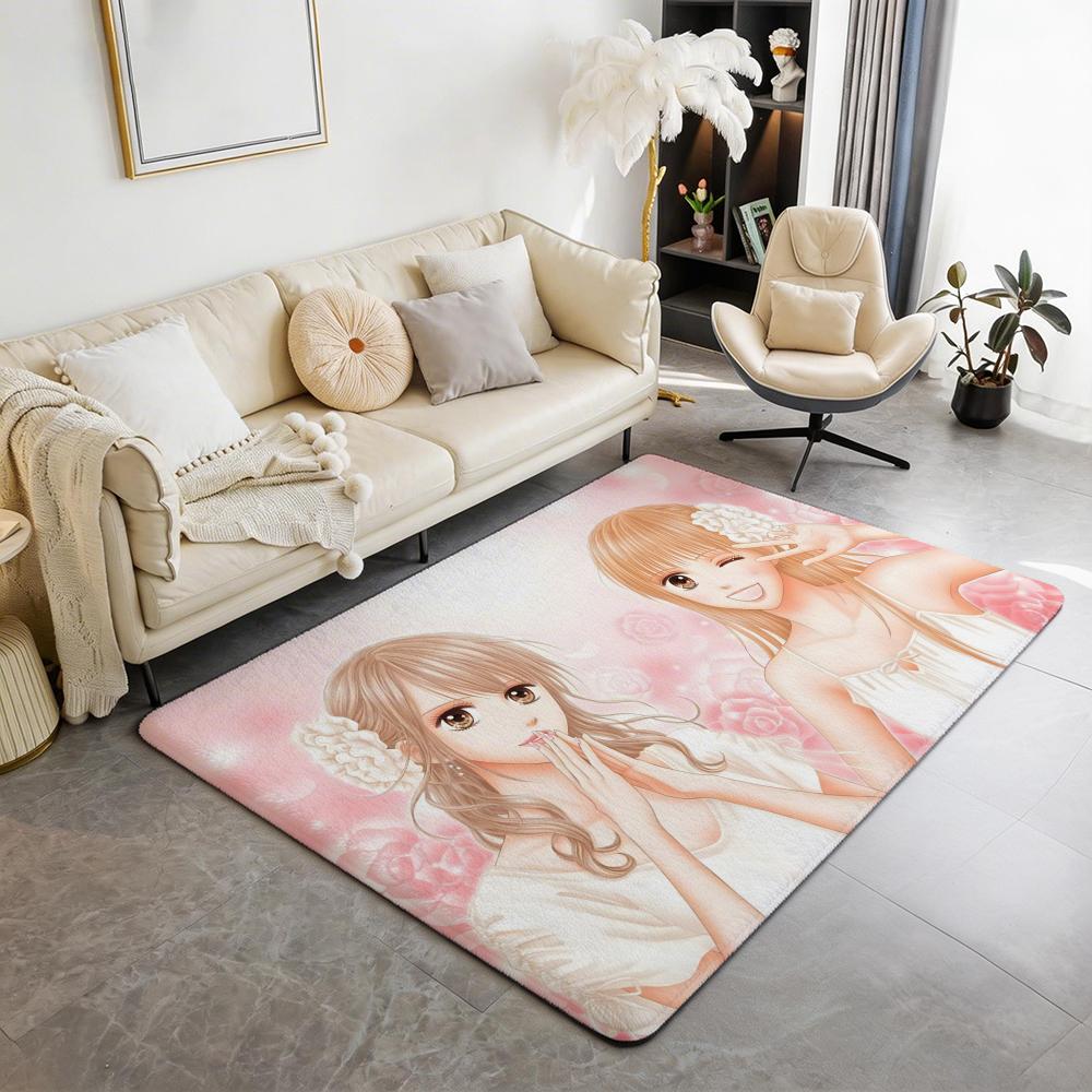 Anime K Kodomo no Omocha Floor Mat Eco Flannel Doormat Non Slip Odorless Indoor Floor Rug Soft Short Plush Home Mat