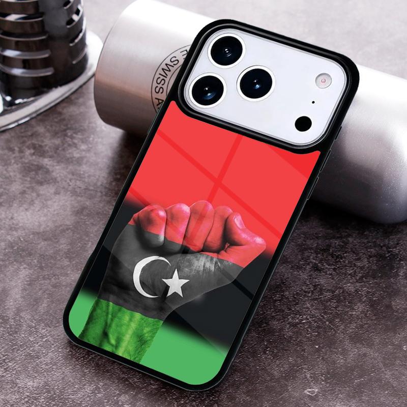 Libya Flag Phone Case for iPhone 17 16 15 Pro Max Air 14 13 12 11 Plus Shockproof Capa Cover