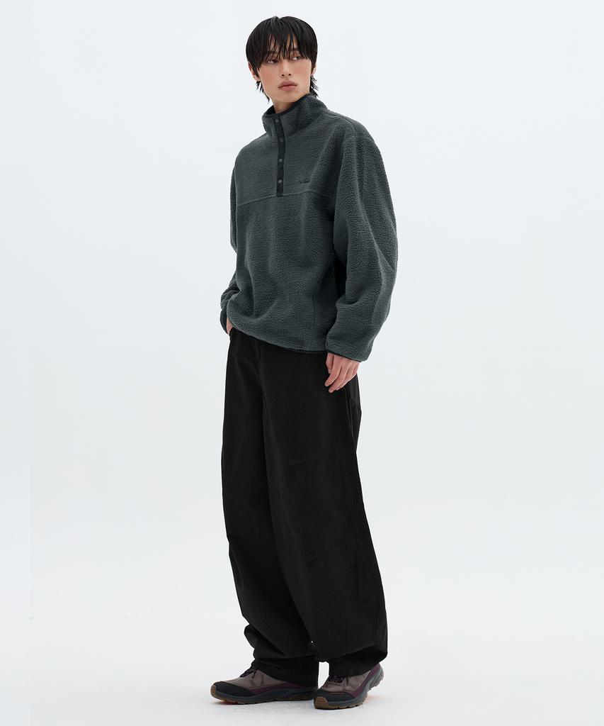 Filluminate Traveler Fleece Anorak - Black