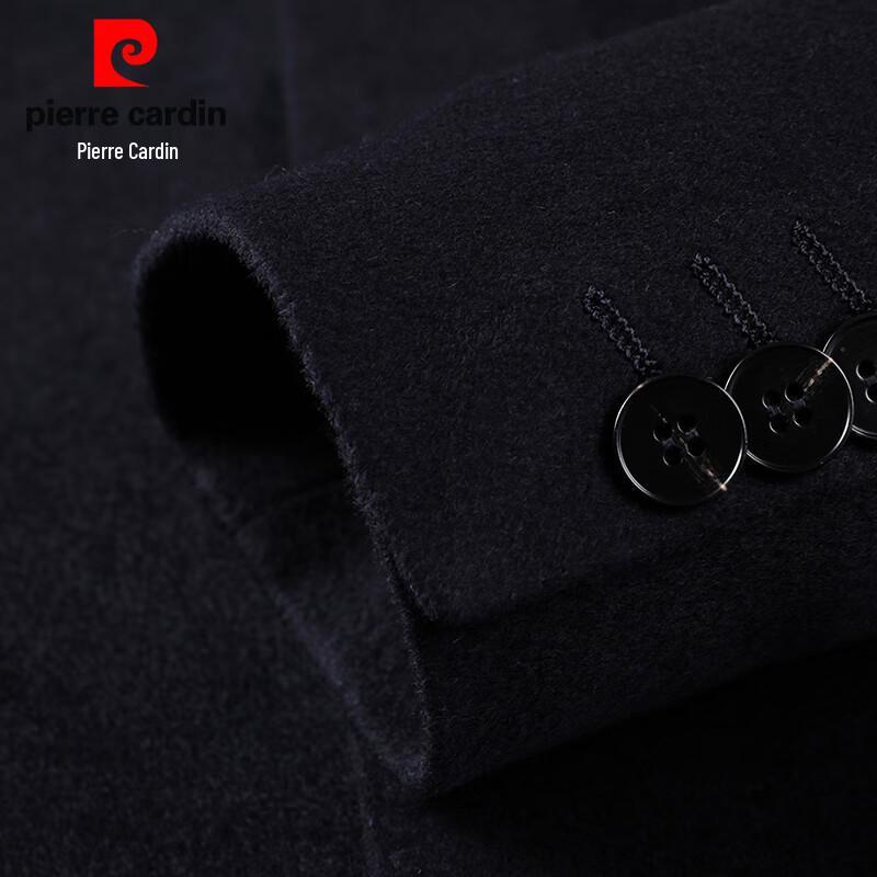 Pierre Cardin Men's Mid-Length Wool & Cashmere Blend Coat
