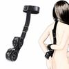 Woman Couple Handcuffs Set  Bondage Gear SM Slave Backhandcuff Bed Restraints Rope Strap Adult Erotic Game Wrists Neck Cuffs