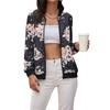 Casual Trend Vielseitige Mode Jacke Damen Bedruckter Mantel Baseball Kleidung