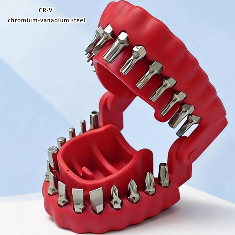 Short Handle Screwdriver Set Portable Encapsulation Radish Handle Flat Crossing Head Screwdriver For Repairing Tool