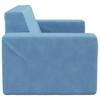Vidaxl 2-Os. Sofa For Children, Blue, Soft Plush