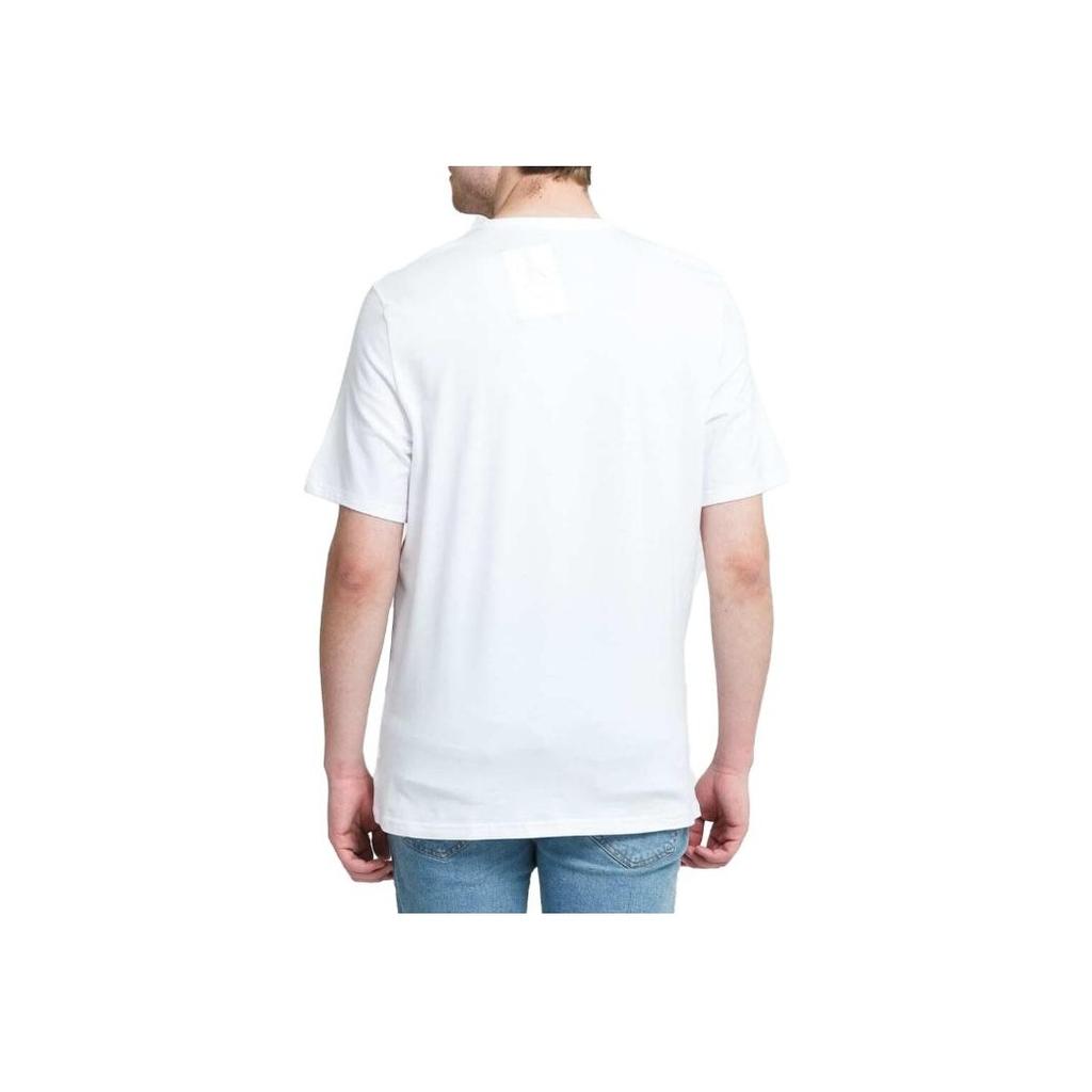 Calvin Klein Letter Print Casual Crew Neck Short Sleeve Regular T-Shirt Men T-Shirts White NM1903E-KLR