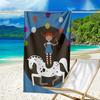 Serviette de plage ultra-douce sur le thème de Fifi Brindacier, Idéale pour la piscine - le camping, la plongée - Essentiel de voyage parfait, Serviette de plage vibrante.