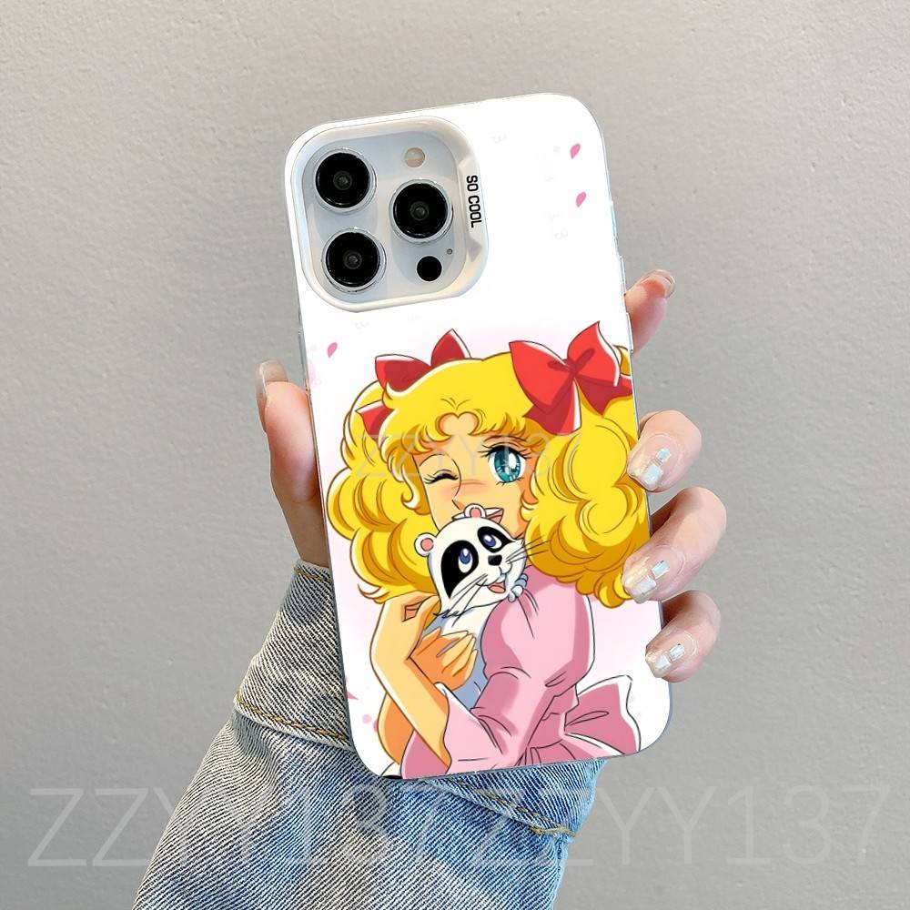 

Candy Candy Anime Phone Case For iPhone 16,15,14,13,12,11,8,7,Pro,Max,Plus,Mini,XS,SE White Candy Matte Shockproof Cover iPhone11