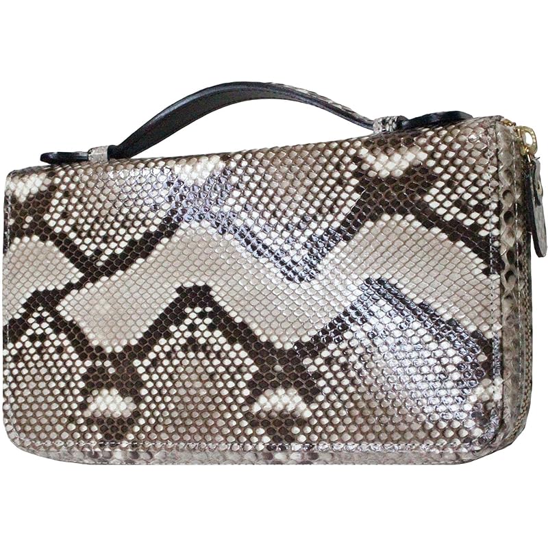 

[Berkut] natural diamond python long wallet men s wallet bag Integrated wallet wallet bag wallet bag YKK wallet snakeskin snakeskin snake python