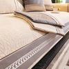 Gray Wide Edge Sofa Covers Splicing Chenille Couch Cover For Living Room Four Seasons Universal Non-Slip Cushion Sofa Towel