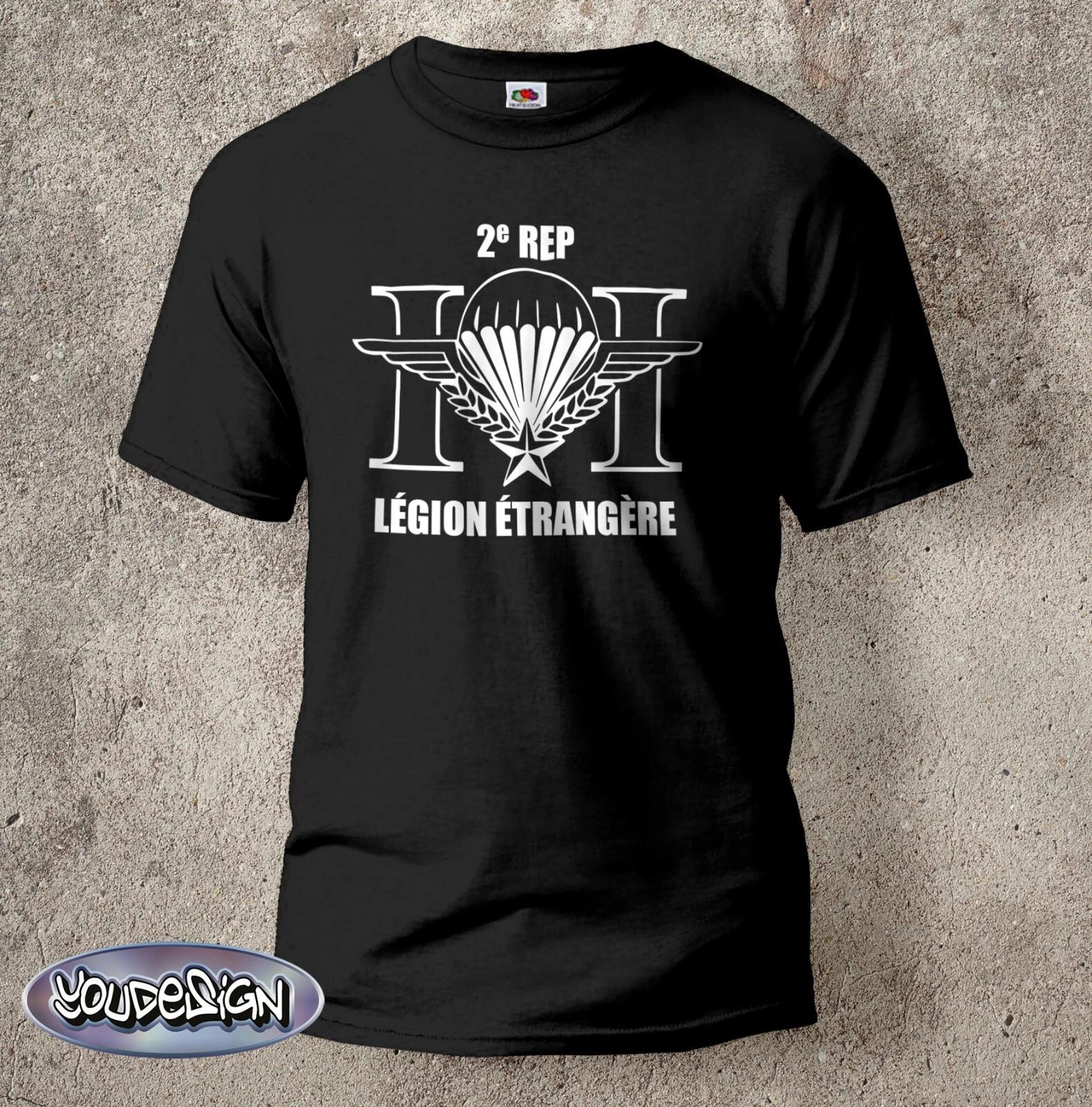Legion Etrangere T-Shirt French Foreign Legion Parachutiste Paratrooper L