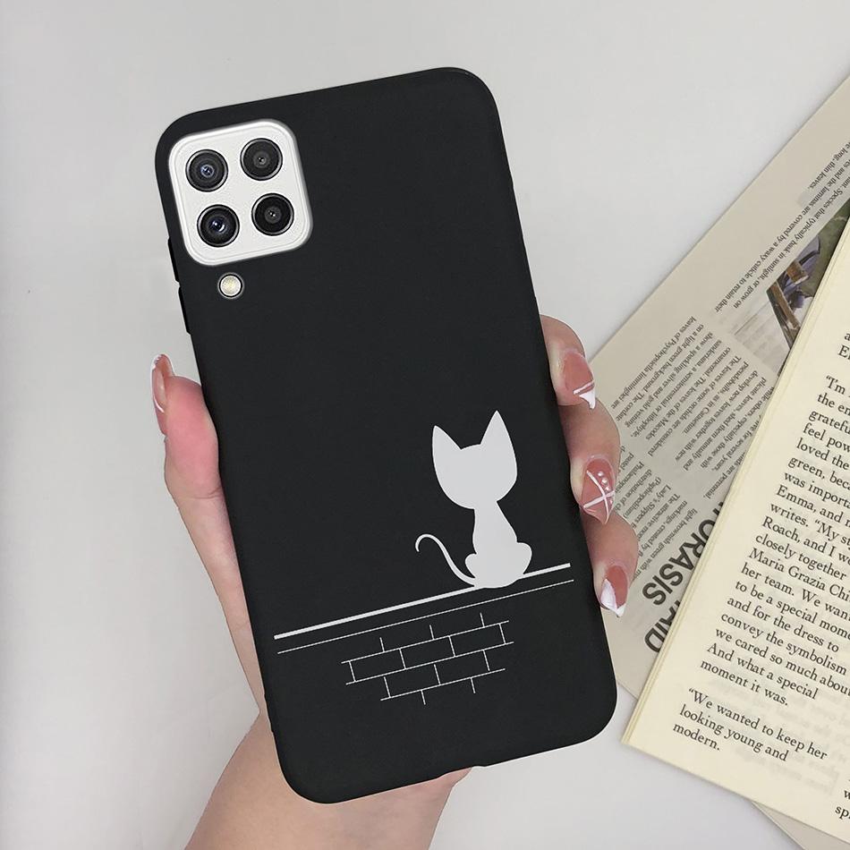 For Samsung Galaxy A22 4G 5G Case SM-A225F Love Heart Soft Silicon Phone Cover For SamsungA22 GalaxyA22 M22 A 22 4G 5G Fundas