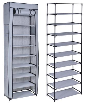 Lea Grey Textile Shoe Cabinet
