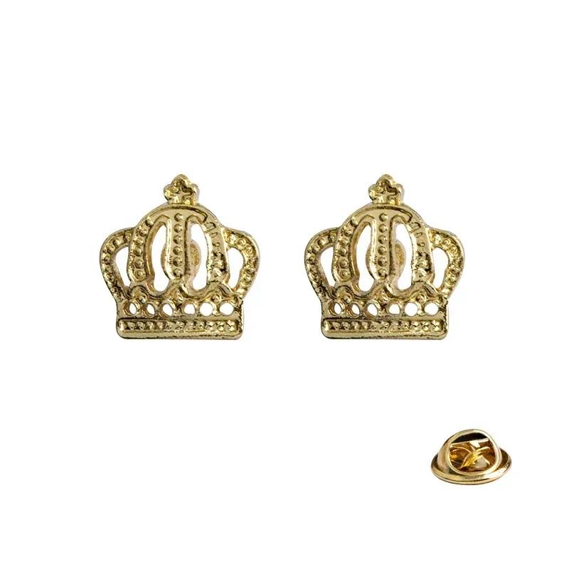 I-Remiel Vintage Driehoek Kroon Kraagspeld voor Mannen Vrouwen - Uitgesneden Broche Embleem Sieraden voor Shirt Pak Accessoires
