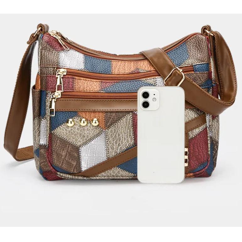 Elegante Vintage-Umhängetasche für Damen, trendige Handtasche, modische Schultertasche mit mehreren Taschen, alltagstaugliche Retro-Umhängetasche für den Alltag