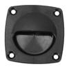 Flush Hatch Finger Pull Black 75x75mm Square Recessed Hatch Pull Handle for Boat Yacht