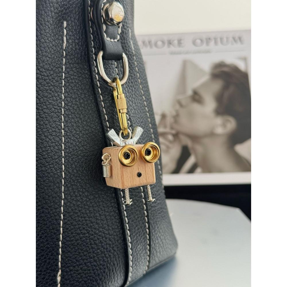 Handmade DIY Punk Bag Pendant Robot Mobile Phone Chain Keychain Tide Play Pendant Pendant Night