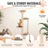 Wall Mounted Cat Shelves Tree with Platform Tree-Shaped Cat Furniture
