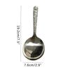 Essentieller Küchenlöffel aus Edelstahl mit flachem Boden; Ideal zum Servieren von Reis, Suppe, Dessert oder Eis.
