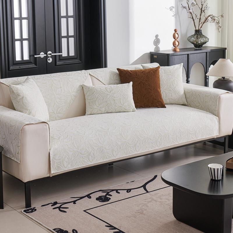 

New Chenier Sofa Cushion Four Seasons Universal Non-Slip Cover Light Luxury Premium Sensory Cover Cover Seat Cover Cloth Towel 70*70cm