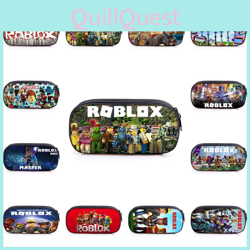 Colorful Roblox Pencil Case For Kids And Students With Multiple Compartments