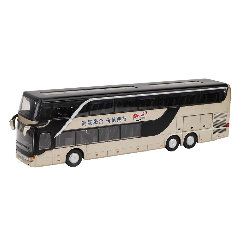 Crazy Electric Bus Toy Alloy Bus Model Toy with Music for Kids Sale! Double-Decker 150 Double-Decker (Gold)