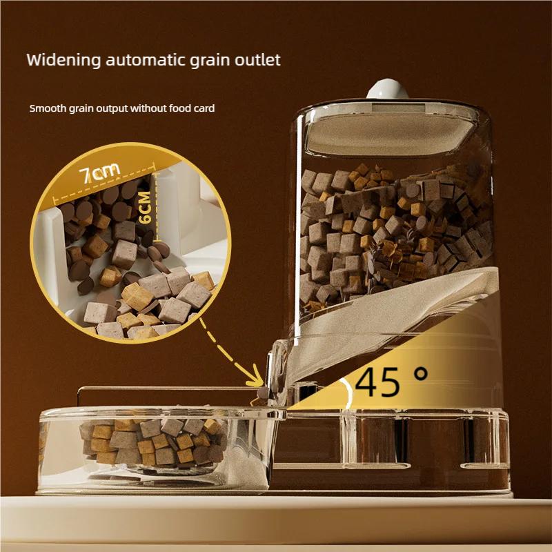 Cat Automatic Feeder Cute Smiling Feeding and Water Dispenser New Pet Supplies Suitable for Both Cats and Dogs