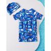 2024 Children's Buoyancy Swimsuit Boys and Girls One-piece Quick-drying Swimming Vest Quick-drying Inflatable Buoyancy Swimsuit