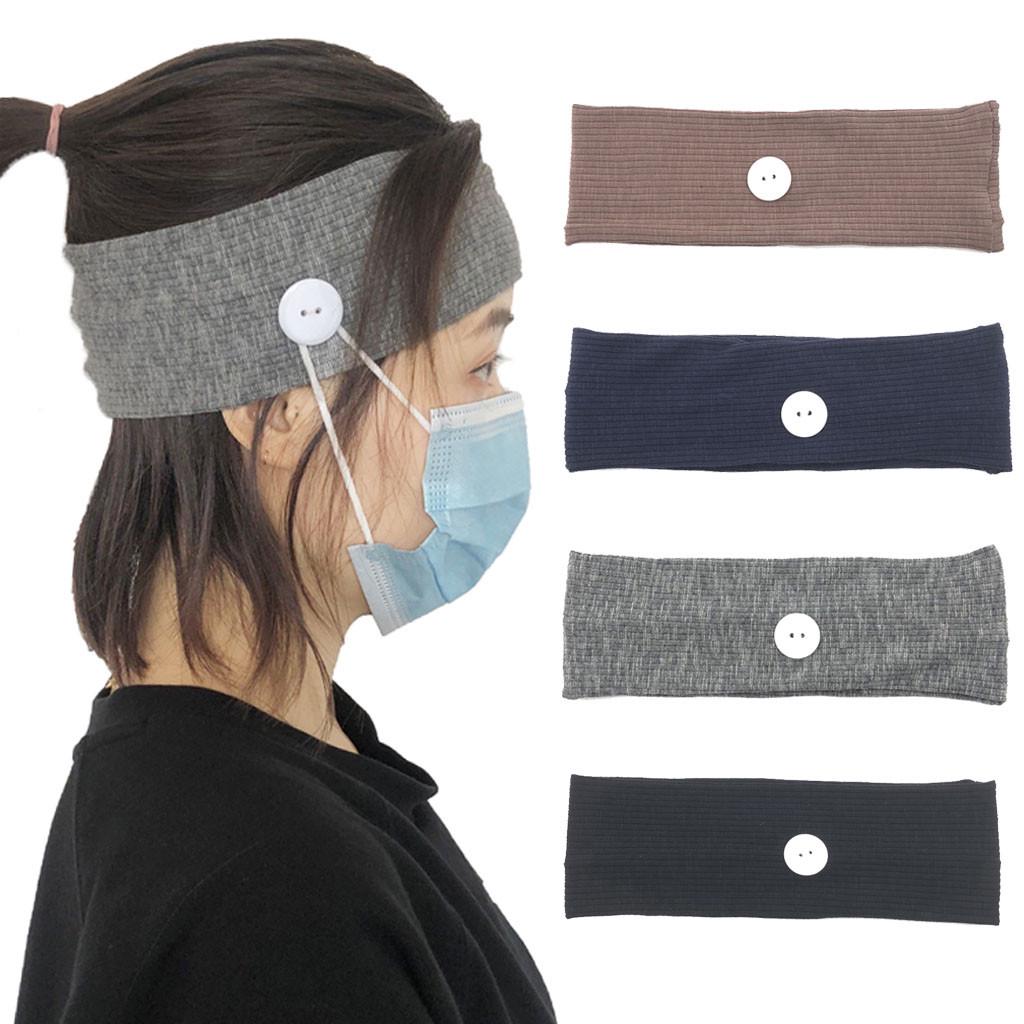 Buy With Buttons Headband Facemask Holder Protect Ears Bandanas at