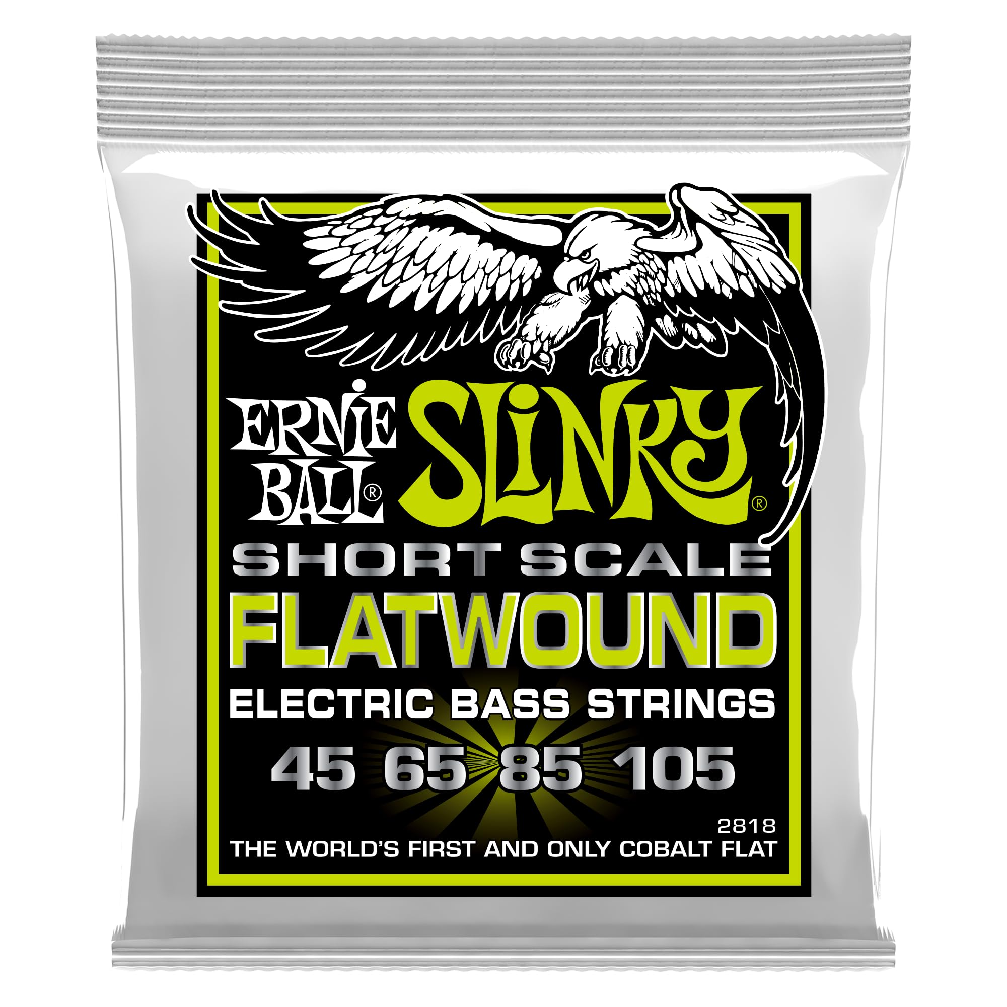 

ERNIE BALL 2818 басовые струны REGULAR SLINKY FLATWOUND SHORT SCALE BASS Regular Slinky Flatwound Short Scale Bass [оригинальный продукт] (45-105)