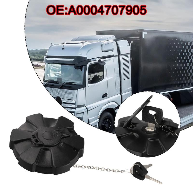 A0004707905 Fuel Tank Filler Cap with Keys for Mercedes Benz Trucks Actros Antos Arocs Axor Atego Econic Replacement Auto Parts