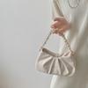 2026 High-End Soft Leather Cloud Bag: Women's Chain Pleated Shoulder & Crossbody Bag