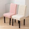 Thickened Teddy Fleece Chair Cover for Fall/Winter Modern Minimalist Universal Dining Chair & Stool Cover