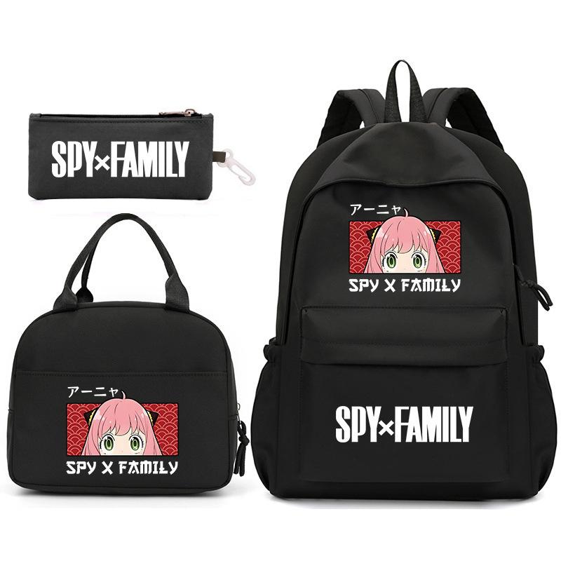 School Season Spy Playhouse Printed Backpack Pencil Bag Shoulder Bag Leisure Primary And Secondary School Students Schoolbag