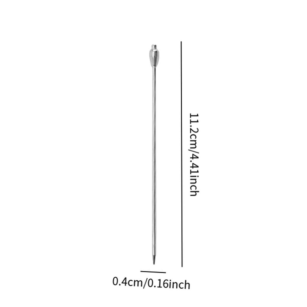 20 Pieces Stainless Steel Fruit Picks Cocktail Skewers for Appetizers Drinks
