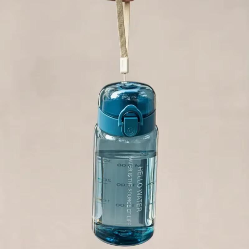 550ML Space-Themed Water Bottle with Anti-Slip Lid & Handle - Durable Plastic, Leak-Proof Design for Outdoor Sports, Camping