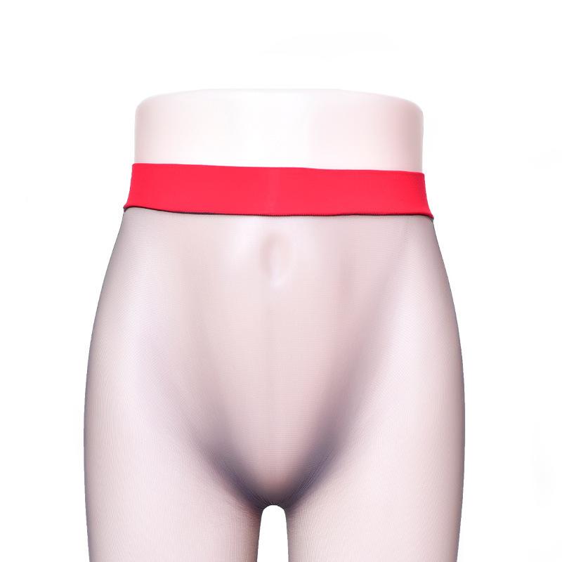 Deep Crotch Seamless Velvet Stockings Narrow Waist Ultra-Thin Sexy Transparent  Male Jj Set Traceless Mask Pantyhose Invisible