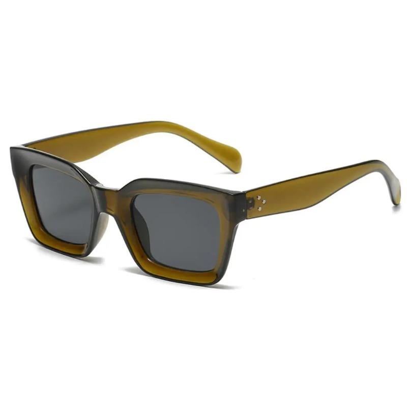 Trendy Unisex Square Sun Glasses Luxury Brand Design Hip Hop Big Frame Sunglasses Ladies Cool Popular Leopard Women Shades UV400