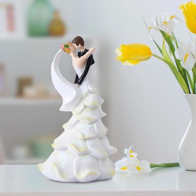 Escultura de pareja de enamorados, figura de arte abstracto, estatua de boda, adorno para mesa de aniversario